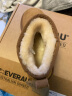 EVERAU男女同款经典迷你超短筒雪地靴舒适平底情侣靴休闲东北靴丨EA3125 栗色 37 实拍图