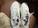 回力女鞋运动鞋女2025冬季新款官方小白鞋子女百搭休闲软底轻便跑步鞋 白灰【皮面款】 37 (235mm) 标准尺码，正常拍 实拍图