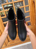 依零依蓓短靴女 新款女鞋春秋韩版加女单靴裸靴切尔西靴马丁靴子女 S600黑色（单里） 标准码，脚肥脚宽脚背高建议拍大一码 实拍图