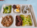 虎神餐盘成人分格快餐盘饭盆小麦秸秆学生食堂打饭自助餐五格盘 小麦餐盘+筷勺【北欧米】 实拍图