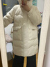 雅鹿羽绒服女中长款2025冬季新款时尚韩版连帽女士加厚保暖宽松外套 卡其色 S (155) 实拍图