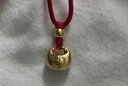 中国黄金（CHINA GOLD）足金小胖福平安锁黄金吊坠金坨宝宝情人节生日礼物马年本命年礼物 【年终回馈/京速达】足金吊坠【约0.6g-黑绳】 实拍图