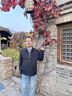 立蒙（LIMENG）春秋款中老年上衣翻领商务休闲中年男装老干部服行政夹克 翻青2XL 实拍图
