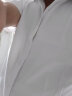 超媛男士夏季衬衫短袖白衬衫免烫皱商务休闲纯色衬衣男白色衬衫伴郎 白色短袖 4XL【173-185斤】 晒单实拍图