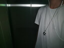 芯奢街头潮人hiphop长款项链男女毛衣链配饰韩版个性嘻哈吊坠挂件礼物 镂空六芒星 实拍图