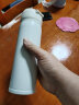 德琅（DELANG）精选品牌弹盖热水杯DL8108不锈钢便携旅行车载保温杯男女420ml 米白 实拍图
