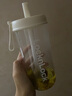乐扣乐扣（LOCK&LOCK）奶茶杯 可360°摇摆吸管杯可爱颜值便携提手水杯女果汁牛奶咖啡杯 ABF792WHT白色700ml 实拍图