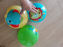 费雪（Fisher-Price）儿童玩具球 儿童宝宝早教小皮球拍拍球玩具 摇摇球F0601 绿色 实拍图