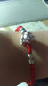 灵久久999银12生肖蛇年手链女红绳本命年饰品属蛇手饰手绳新年生日礼物 狗 红绳 实拍图