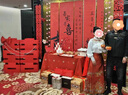 目送结婚条幅喜字书法挂布订婚布置全套新中式结婚背景墙装饰拍照道具 喜事花生【5条】结婚款 【美纹胶+双面胶】 实拍图
