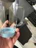金灶（KAMJOVE）玻璃杯花茶杯家用办公室女性茶水杯 带盖玻璃吸管杯泡茶杯AC-100 天空蓝【500毫升】 实拍图