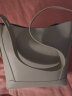 卡里普斯（CALYPSO） 水桶包女大容量单肩软牛皮女包通勤2024新款简约女士斜挎包大包 米白色 实拍图