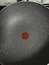 特福（Tefal）平底炒锅 家用红点不粘锅炒菜锅煎炒锅带锅盖 少油烟燃气灶通用 【带锅盖】B22694 炒锅 32cm 实拍图