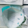 怡恩康 N95型口罩医用五层过滤耳挂式一次性防护防尘3d立体口罩灭菌级独立包装 绿色+白色40只混装独立包装 实拍图