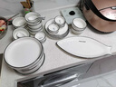 博为 碗碟套装家用吃饭餐具北欧ins碗盘子简约陶瓷碗筷套装 38件套（10人适用） 实拍图