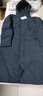 啄木鸟羽绒服男士中老年人长款过膝连帽加厚爸爸装冬季极寒东北大衣外套 蓝色-不带毛领 XL (可穿130-150斤) 实拍图