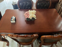 艾米河 欧式实木餐桌椅组合美式橡木雕花长餐桌大桌子吃饭桌子1.4/1.6米 1.6米餐桌+6把皮拉扣餐椅 实拍图