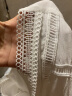 三彩2023夏季新款白色连衣裙V领宽松A字裙度假波西米亚风优雅女 本白 165/88A/L 晒单实拍图