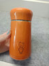 希诺（HEENOOR）保温杯中国红高颜值女士小巧可爱礼物水杯便携密封防漏不锈钢泡茶 330ML-暖桔色9619-大小适中 实拍图