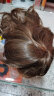 美元素 假发女时尚齐刘海中长款梨花卷中长发假发套hg113 浅棕色-泛黄 实拍图