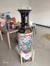 垚罄 景德镇陶瓷器粉彩大花瓶落地客厅摆件乔迁礼物酒店公司开业礼品 金玉满堂-蓝白款 1.2米单个 配底座 实拍图