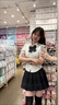 婍妡两件套jk制服套装甜辣衬衫上衣女短袖泡泡袖纯欲衬衣百褶裙 收腰短袖单衬衫 XS 77-89 实拍图