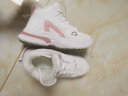 品牌断码女鞋冬季加绒运动鞋女大码棉鞋加厚防滑雪地靴皮面防水休闲小白鞋秋冬款青少年学生百搭潮鞋ins潮厚底老爹鞋 E59白粉【加绒】 37 实拍图