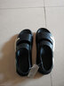 AIZUNSHI凉鞋男2025春夏季外穿沙滩鞋男踩屎感拖鞋男休闲运动开车凉拖鞋男 黑白 45 (275mm) （44-45） 实拍图