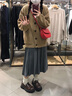 相伊恋人针织外套女25年春秋季新款毛衣外搭中长款宽松开衫慵懒风韩版上衣 米白色 均码 【建议80-140斤】 实拍图