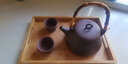宏中（hongzhong） 宜兴紫砂煮茶壶紫砂泡茶壶手工套装煮黑茶烧水壶 深灰色电陶炉 实拍图