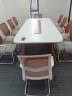 栗棠创意会议室桌长桌简约现代培训桌长条桌大小型洽谈桌椅组合工作台 2.4米+8把椅（送多媒体插座） 晒单实拍图