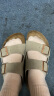 Devo Life的沃软木凉拖男女同款夏季休闲时尚情侣拖鞋 2618 灰色反绒皮 37 晒单实拍图