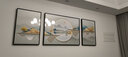 诗六艺家饰客厅装饰画北欧现代简约沙发背景墙挂画三联画大气轻奢壁画晶瓷画 福禄满园（铝合金外框） 晶瓷画左右40*60+中间80*60亮面 实拍图
