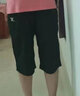 特步（XTEP） 七分裤女大码运动裤新款透气耐磨速干宽松跑步梭织休闲裤子女夏 黑色-夏季薄款速干 /男女同款 3XL /190【 女生拍小一码】 实拍图