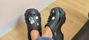 利达妮（TZLDN）黑色增高厚底洞洞鞋女款2025年最新款凉鞋防滑沙滩拖鞋女外穿夏季 黑色【气球狗8颗】 40-41 【标准码、8CM厚底】 实拍图