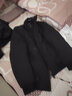 啄木鸟羽绒服男冬季立领短款防寒服2025新款加厚保暖外套男士商务休闲装 黑色 XL 实拍图