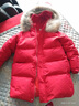 G.duck儿童羽绒服女童中长款2025冬季新款加厚童装女孩冬装外套宝宝反季 红色拜年棉服【真毛领】 90 建议80-90cm1岁半-2岁 实拍图