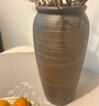 御三泥宋代美学手工粗陶台面陶罐子干花小花盆花瓶禅意客厅插花装饰摆件 素绘瓶C款 实拍图