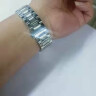 伊华洛表带钢带男女精钢不锈钢手表链配件天梭天王罗西尼阿玛尼手表钢带 银色  20mm 晒单实拍图