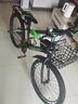 YITONG儿童山地车自行车变速车20寸学生车6-18岁男女小孩单车脚踏车 绿色单速+后货架+豪华大礼包 绿色 22寸（适合身高135—160CM） 实拍图