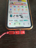 曼卓  适用苹果耳机转接头充电转接头iPhoneX/XR/xs/12/11pro/8/7p转接器通话转换头 【两个装】升级版四合一双Lightning中国红 实拍图
