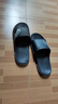 绚初拖鞋男大码外穿潮流夏季家用防滑拖鞋情侣居家浴室厚底凉拖鞋女 升级版动感 黑色 46-47 (适合45-46码穿) 实拍图