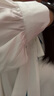 初申长袖衬衫女气质翻领蝴蝶结设计通勤休闲白衬衣上衣S13KC2990 实拍图