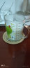 COOKSS儿童牛奶杯玻璃杯家用饮水杯带刻度吸管水杯宝宝冲泡奶粉杯绿恐龙 晒单实拍图