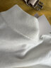 【可机洗棉山羊绒】ZINGCHEN半高领毛衣男 冬季修身打底针织衫 白色 XL 晒单实拍图