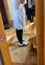 迪塞雅医生白大褂长袖护士服修身白大衣医用女工作服实验药店房工衣定制 纯白纽扣袖口（男款长袖） L 实拍图