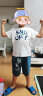 史努比男童短袖夏装2026夏季新款儿童t恤纯棉卡通衣服中大童帅气童装 嗨努米白+毛线努焦橙+划线努碳灰 160 实拍图