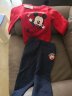 迪士尼宝宝（Disney Baby）童装男童女童套装潮酷米奇米妮卫衣套装儿童外出服 黄色T1281 5岁/身高120cm 实拍图