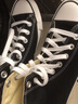 匡威（Converse）帆布鞋男鞋女鞋经典2025秋冬季新款三星标情侣鞋高帮1970S休闲鞋 黑色高帮101010经典款 36.5 实拍图