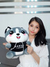 蓓斯曼 哈士奇小狗公仔毛绒玩具抱枕二哈布娃娃玩偶送女生儿童生日礼物 卫衣款（余生都是你） 坐款40厘米 实拍图